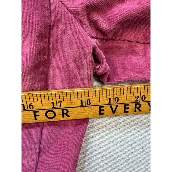 Villager By Liz Claiborne Womens Stretch Corduroy Blazer Jacket Size 6 Berry Pin - Picture 7 of 11